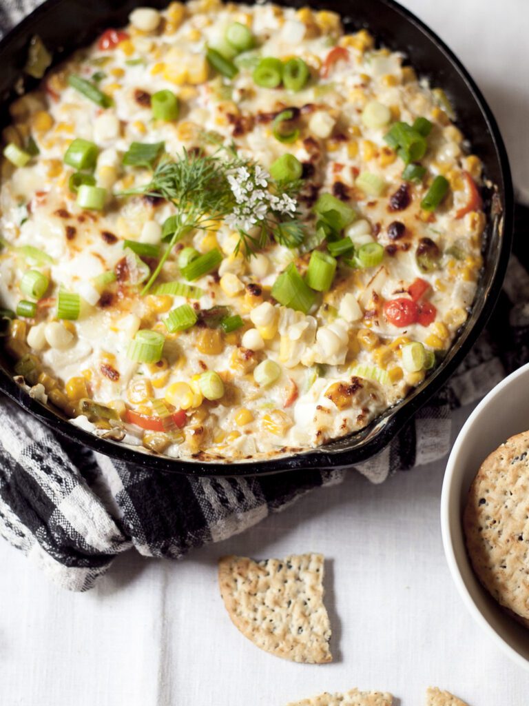 Smoky Skillet Hot Corn Dip