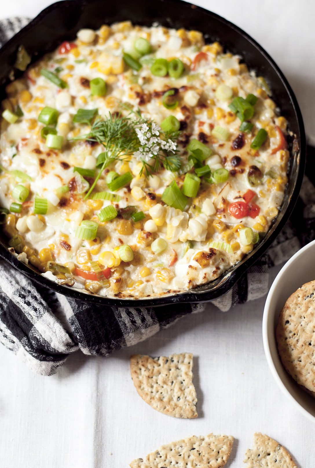 Smoky Skillet Hot Corn Dip