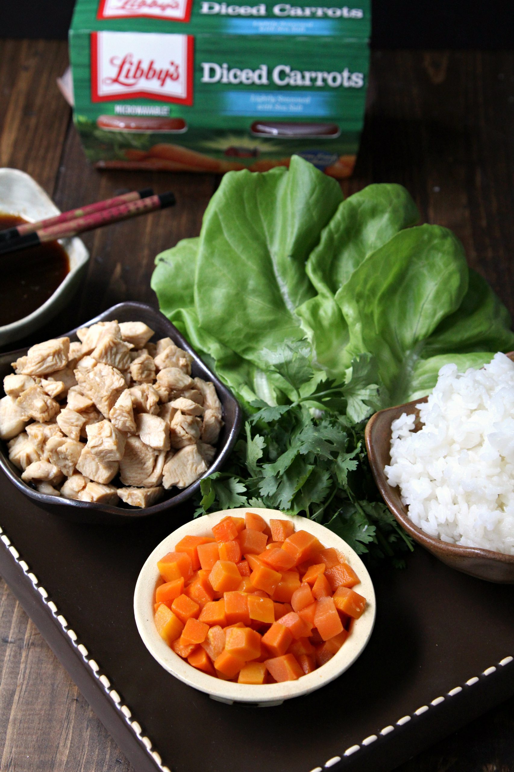 Chicken Lettuce Wraps - Libby's Vegetables