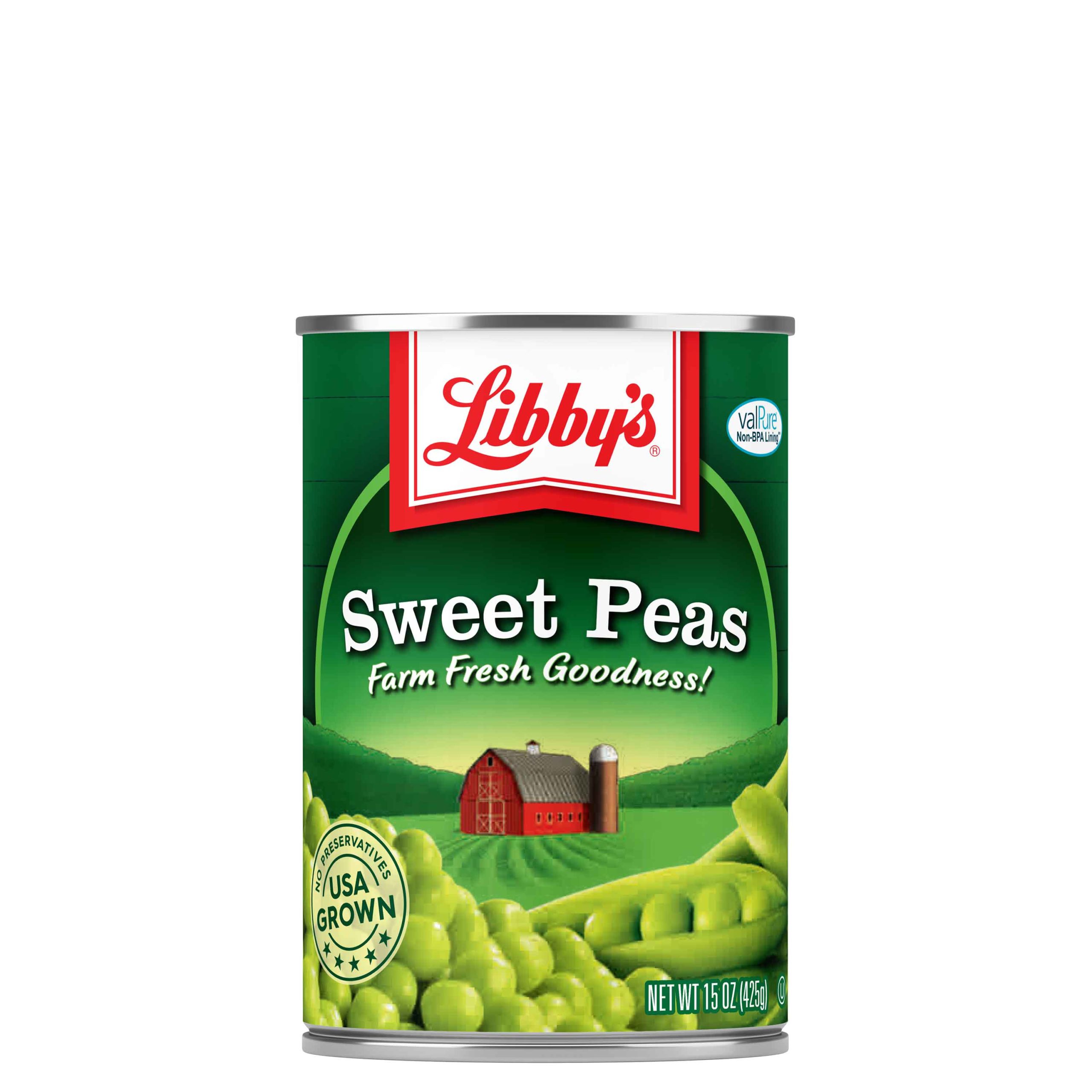 Libby's Sweet Peas Appealingly Tender & Succulent Sweet & Nutty