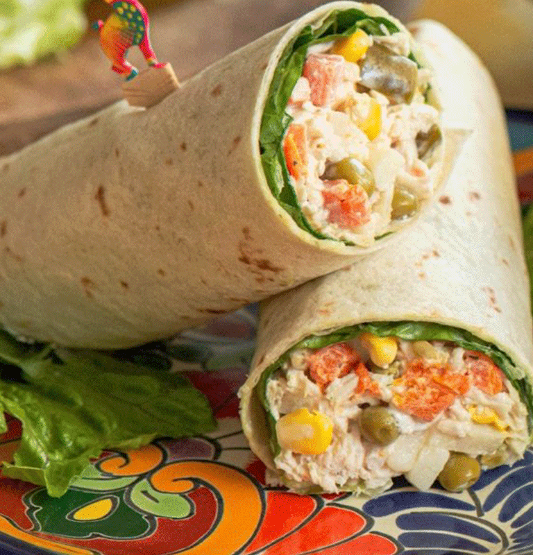 Mexican Chicken Salad Wrap