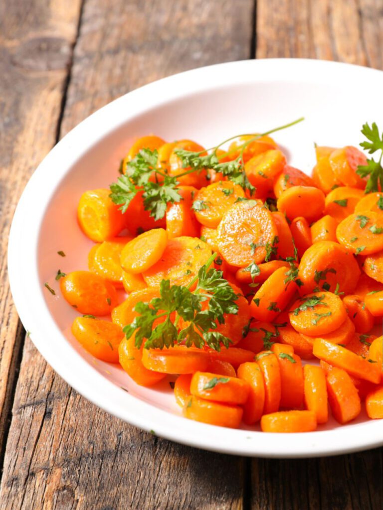 Oven Roasted Carrots with Honey Garlic Butter