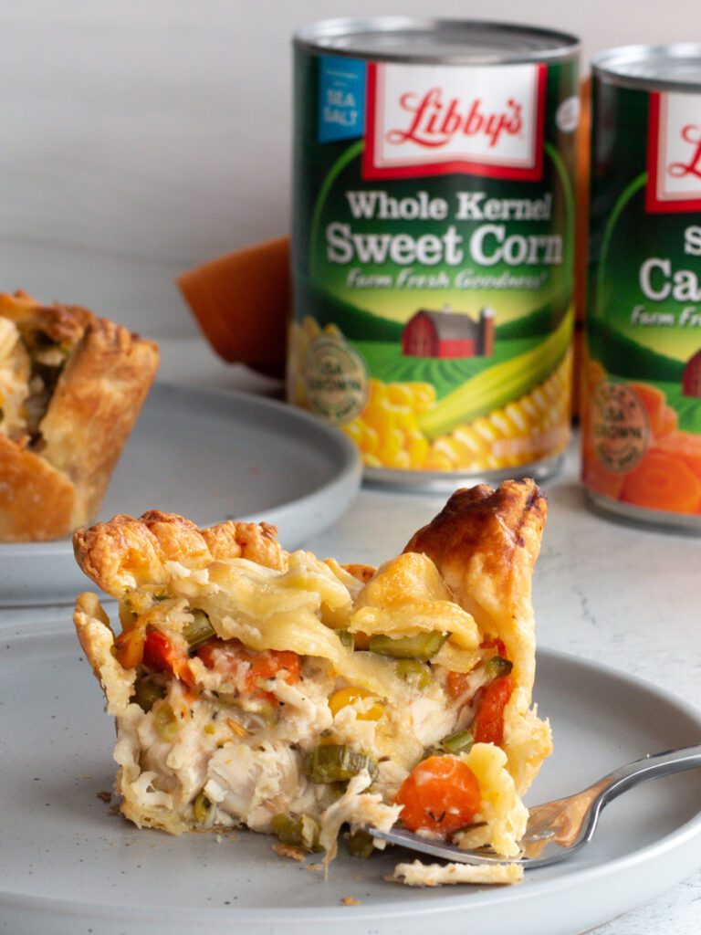 Puff Pastry Mini Turkey Pot Pies 