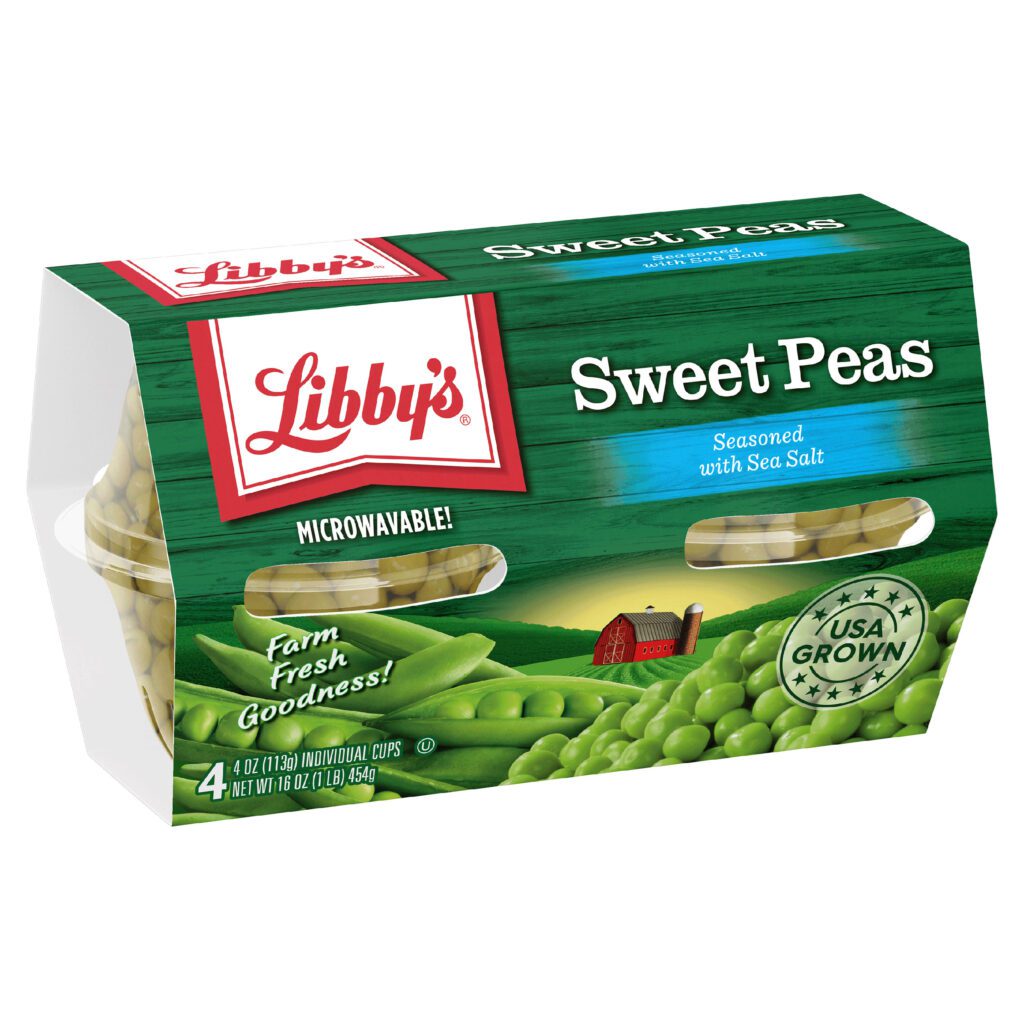 Sweet Peas, 4 oz. Cups, 4-Pack